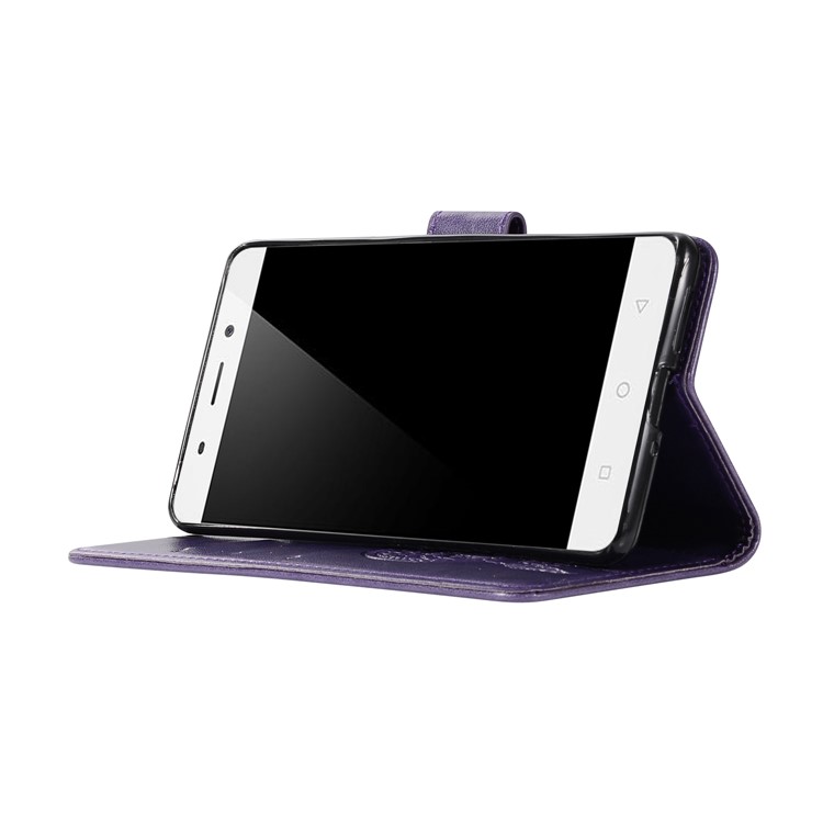 Imprint Owl Dream Catcher Pattern Wallet Stand Leather Mobile Case for Nokia 9 / 8 Sirocco - Purple-5