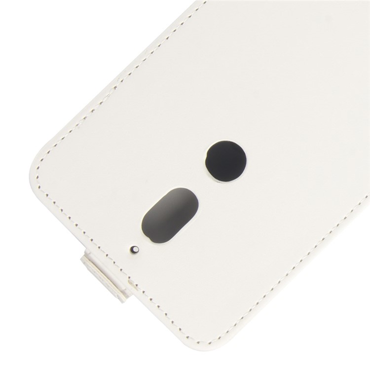 Crazy Horse Texture Vertical Flip Card Holder Leather Cover for Nokia 7 - White-2