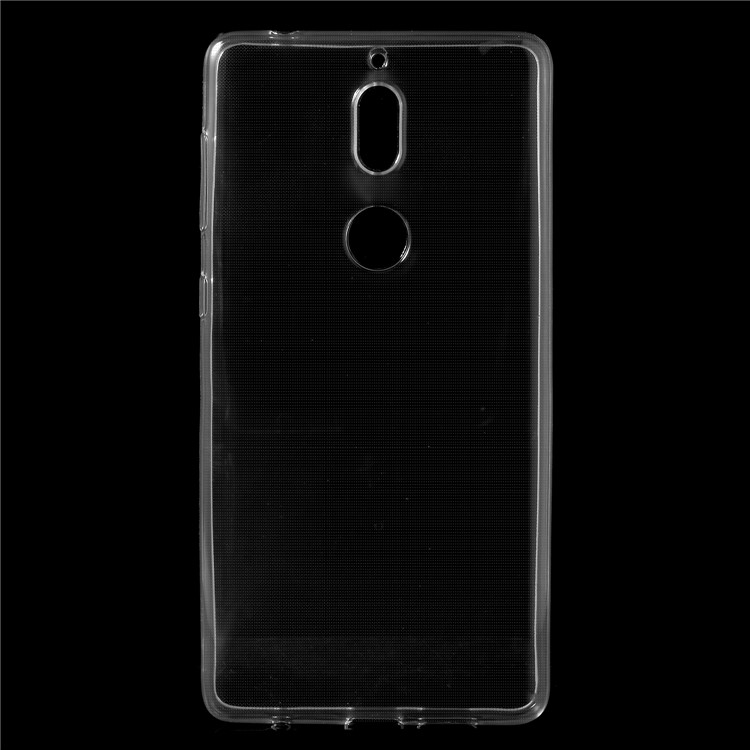 For Nokia 7 Crystal Clear Flexible TPU Mobile Phone Case - Transparent-1