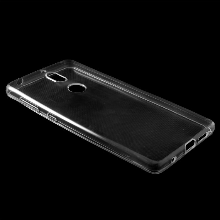 For Nokia 7 Crystal Clear Flexible TPU Mobile Phone Case - Transparent-2