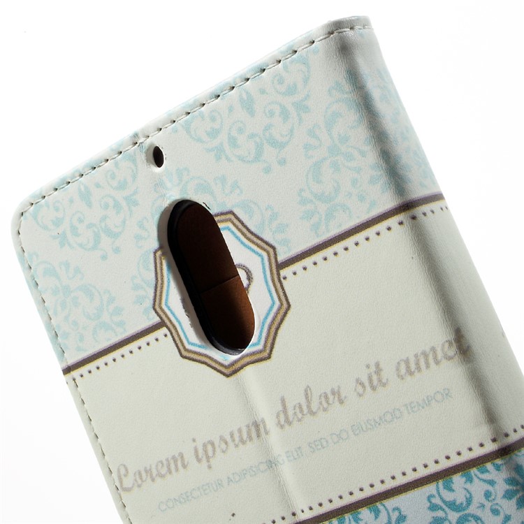 For Nokia 6 Pattern Printing Card Holder Wallet Leather Stand Case - Damask Flower-8