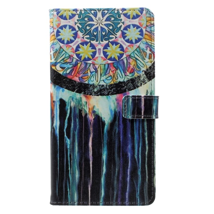 Pattern Printing Wallet PU Leather Mobile Case for Nokia 6 - Tribal Dreamcatcher-1