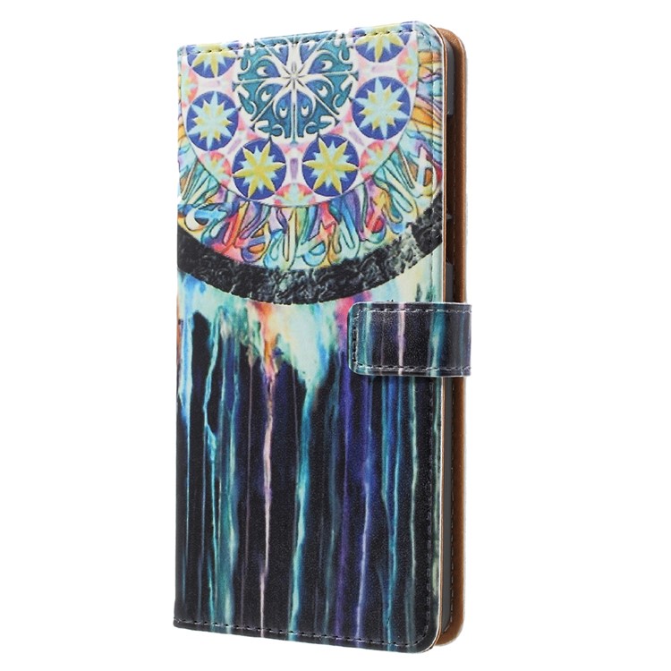 Pattern Printing Wallet PU Leather Mobile Case for Nokia 6 - Tribal Dreamcatcher-2