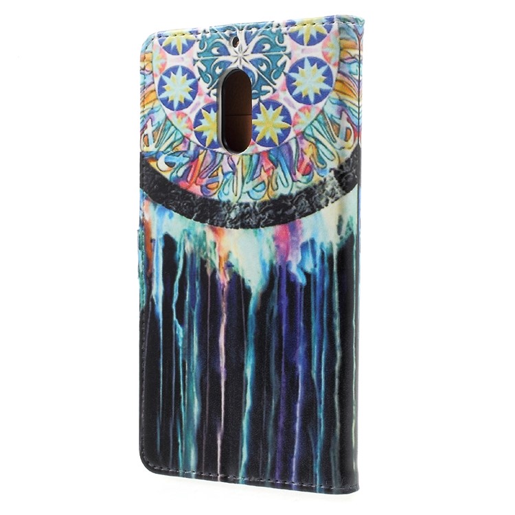 Pattern Printing Wallet PU Leather Mobile Case for Nokia 6 - Tribal Dreamcatcher-3