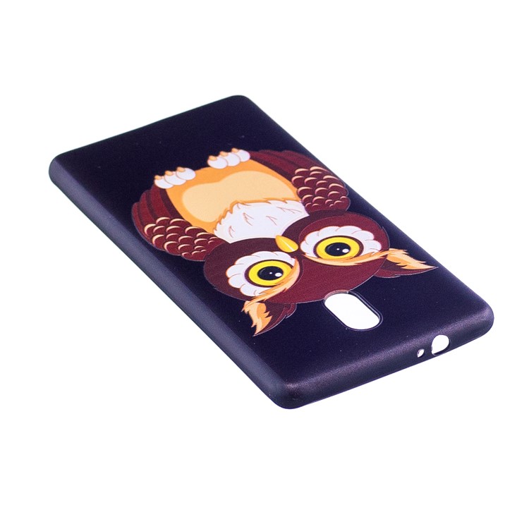 Soft Embossed Pattern Printing TPU Protective Back Case for Nokia 3 - Owl-4