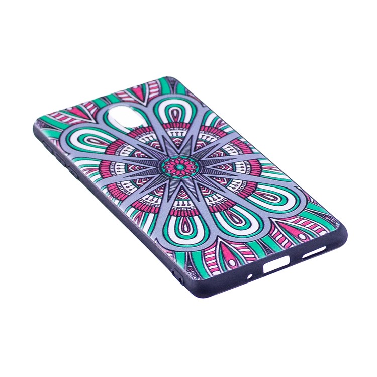 For Nokia 3 Pattern Printing Embossed TPU Soft Case - Symmetric Pattern-3