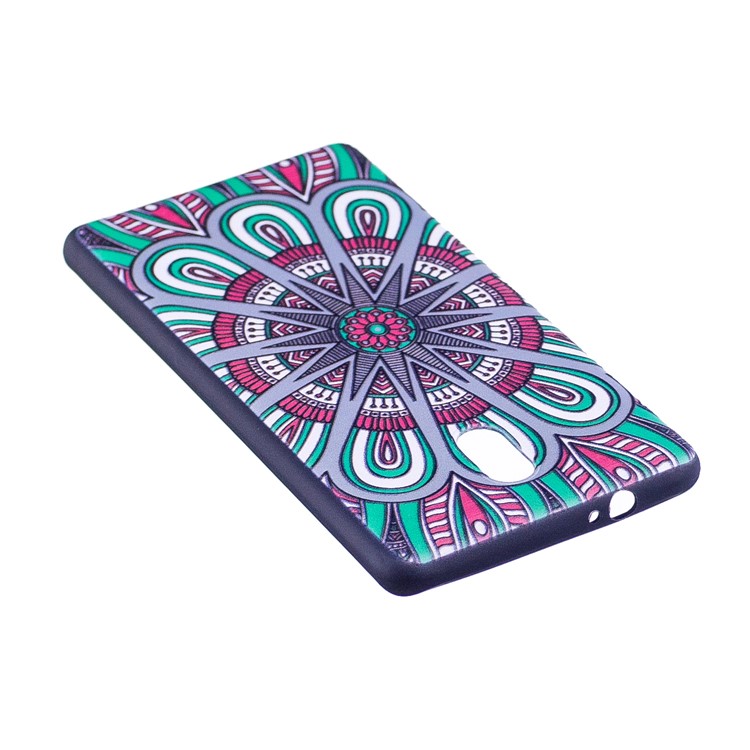 For Nokia 3 Pattern Printing Embossed TPU Soft Case - Symmetric Pattern-4