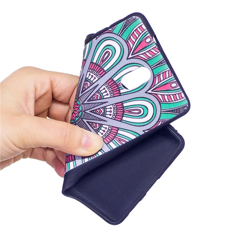 For Nokia 3 Pattern Printing Embossed TPU Soft Case - Symmetric Pattern-5