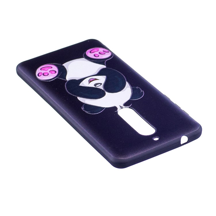 Pattern Printing Embossed TPU Soft Cover for Nokia 5 - Adorable Panda-4