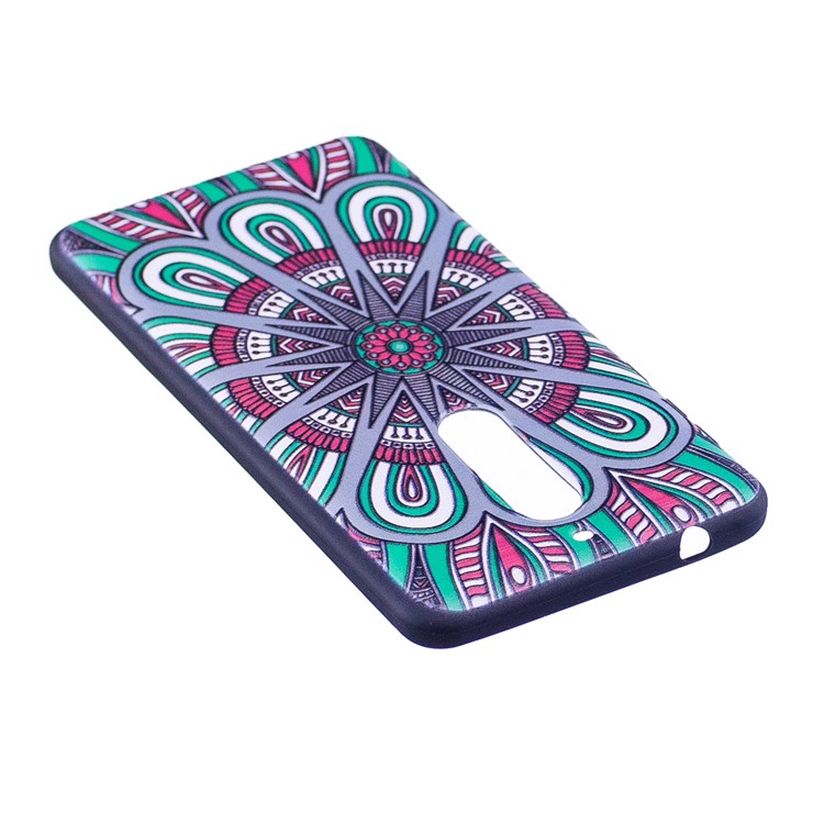 For Nokia 5 Pattern Printing Embossed Soft TPU Flexible Casing - Symmetric Pattern-4
