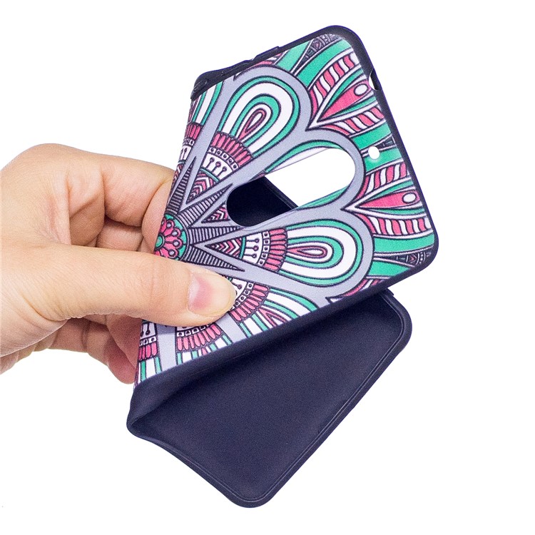For Nokia 5 Pattern Printing Embossed Soft TPU Flexible Casing - Symmetric Pattern-5