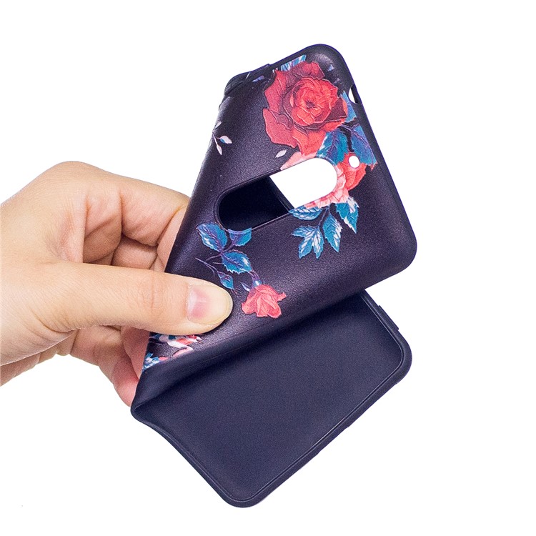 For Nokia 5 Pattern Printing Embossed TPU Soft Protection Casing - Blooming Flowers-5