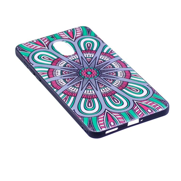 Soft Embossed Pattern Printing TPU Protective Cellphone Shell for Nokia 6 - Symmetric Pattern-3