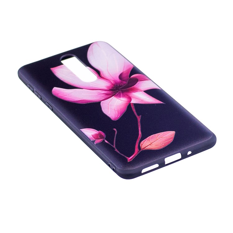 Pattern Printing Embossed TPU Case for Nokia 8 - Flower Pattern-3