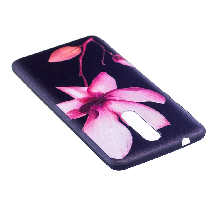 Pattern Printing Embossed TPU Case for Nokia 8 - Flower Pattern-4