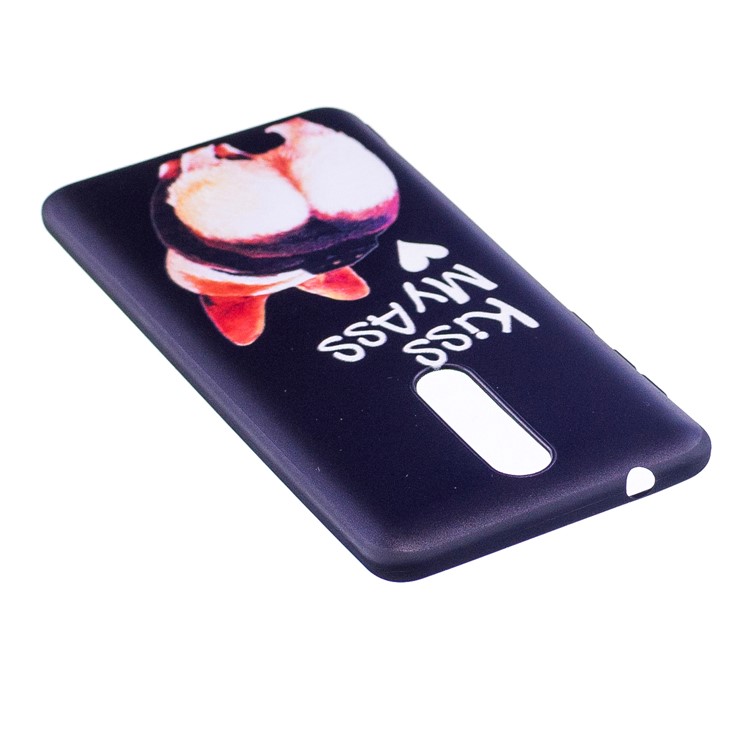 Pattern Printing Embossed TPU Shell Cover Case for Nokia 8 - Kiss My Ass-4
