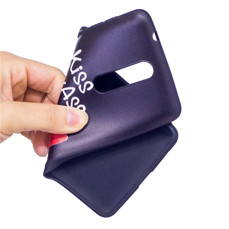 Pattern Printing Embossed TPU Shell Cover Case for Nokia 8 - Kiss My Ass-5