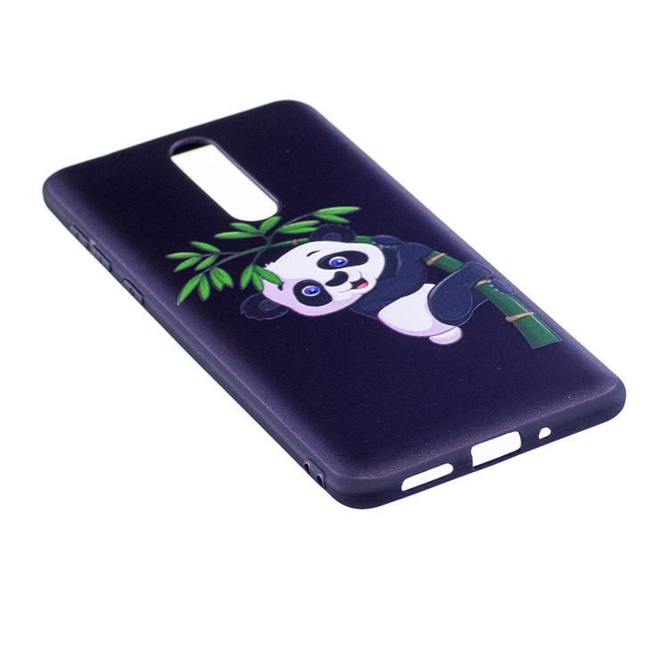 Pattern Printing Embossed TPU Cell Phone Case for Nokia 8 - Panda Pattern-3