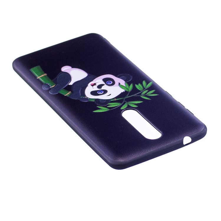 Pattern Printing Embossed TPU Cell Phone Case for Nokia 8 - Panda Pattern-4