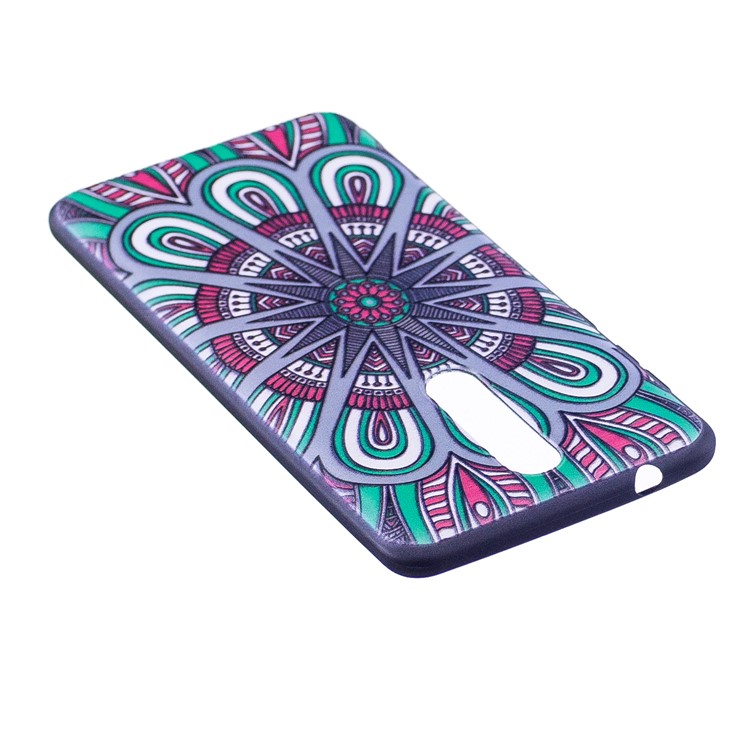 Pattern Printing Embossed TPU Soft Case for Nokia 8 - Symmetric Pattern-4