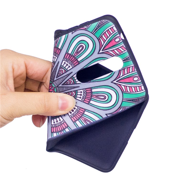 Pattern Printing Embossed TPU Soft Case for Nokia 8 - Symmetric Pattern-5