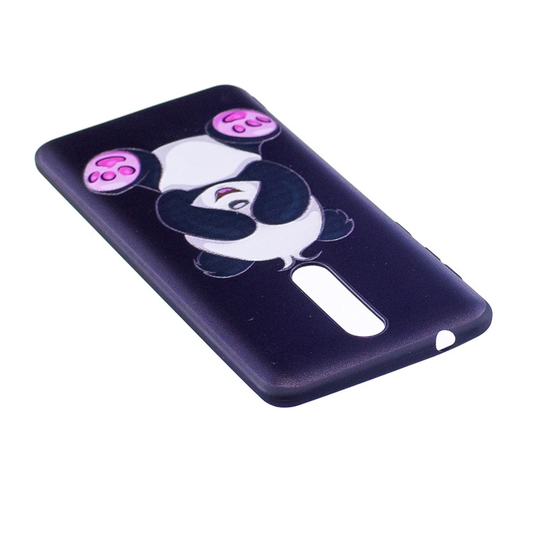 Pattern Printing Embossed TPU Flexible Case for Nokia 8 - Cute Panda-4