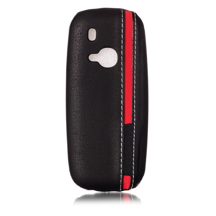 Contrast Color PU Leather Coated PC Mobile Phone Casing for Nokia 3310 (2017) - Black-2