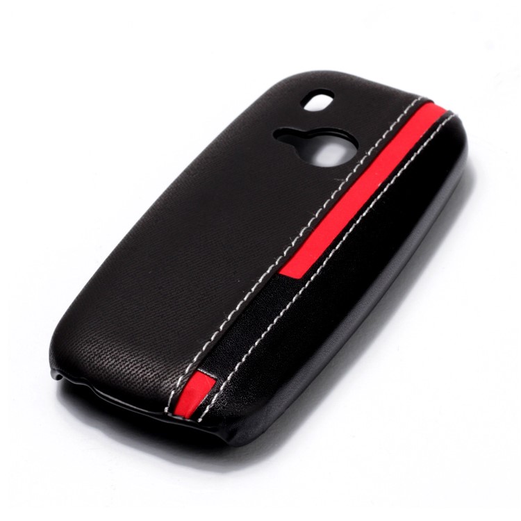 Contrast Color PU Leather Coated PC Mobile Phone Casing for Nokia 3310 (2017) - Black-4