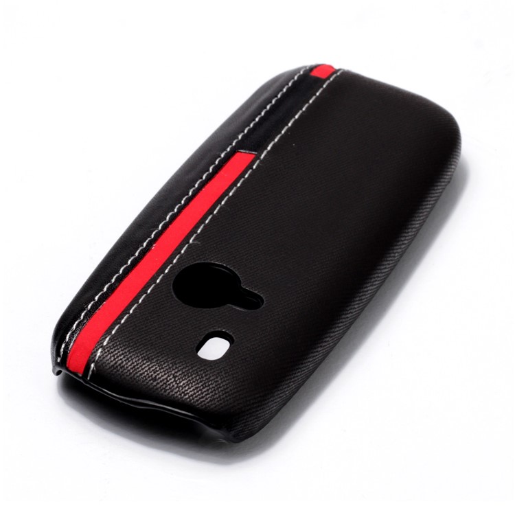 Contrast Color PU Leather Coated PC Mobile Phone Casing for Nokia 3310 (2017) - Black-5