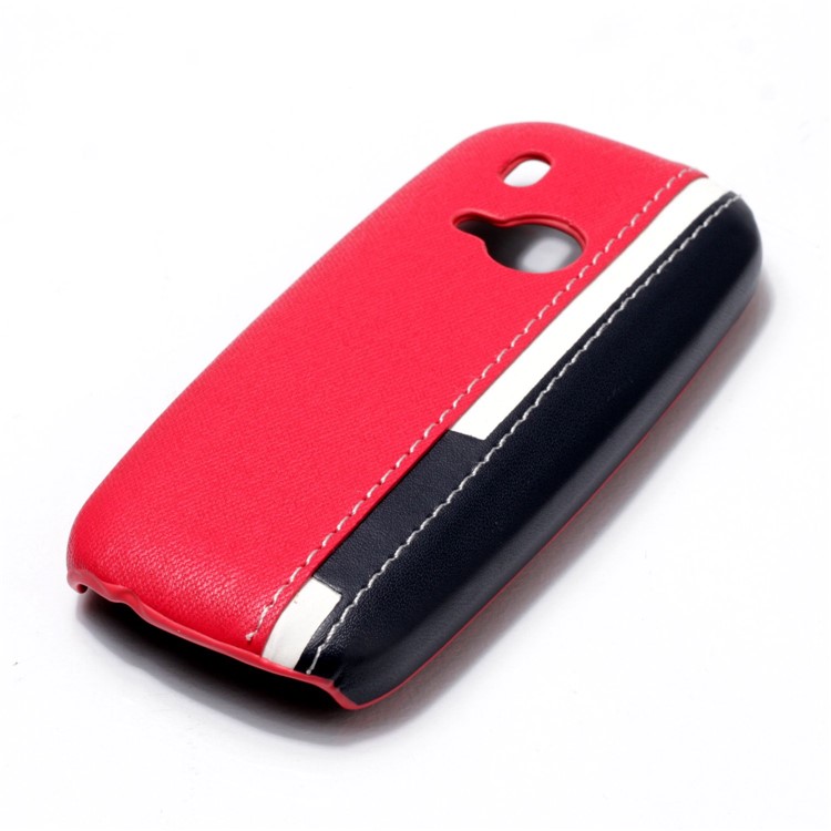 Contrast Color PU Leather Coated PC Mobile Phone Cover for Nokia 3310 (2017) - Rose-4