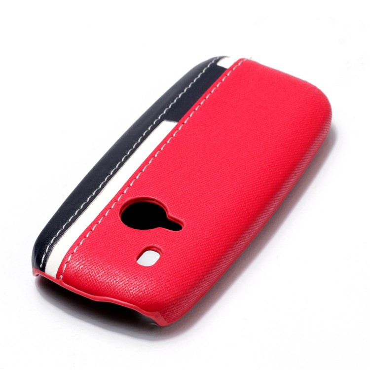 Contrast Color PU Leather Coated PC Mobile Phone Cover for Nokia 3310 (2017) - Rose-5