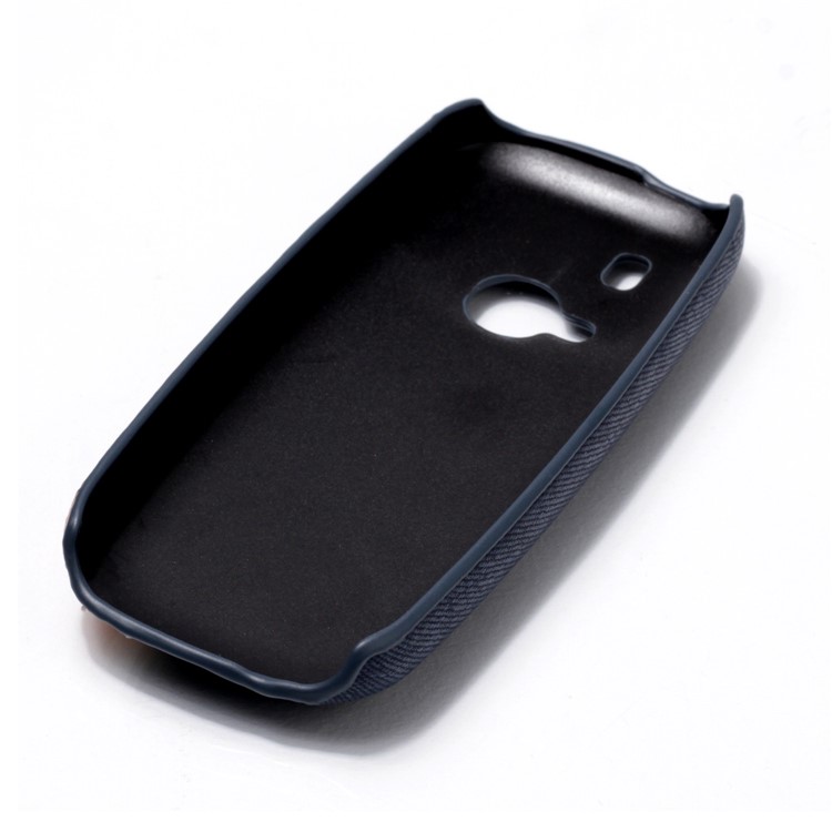 Contrast Color PU Leather Coated PC Mobile Phone Case for Nokia 3310 (2017) - Dark Blue-6