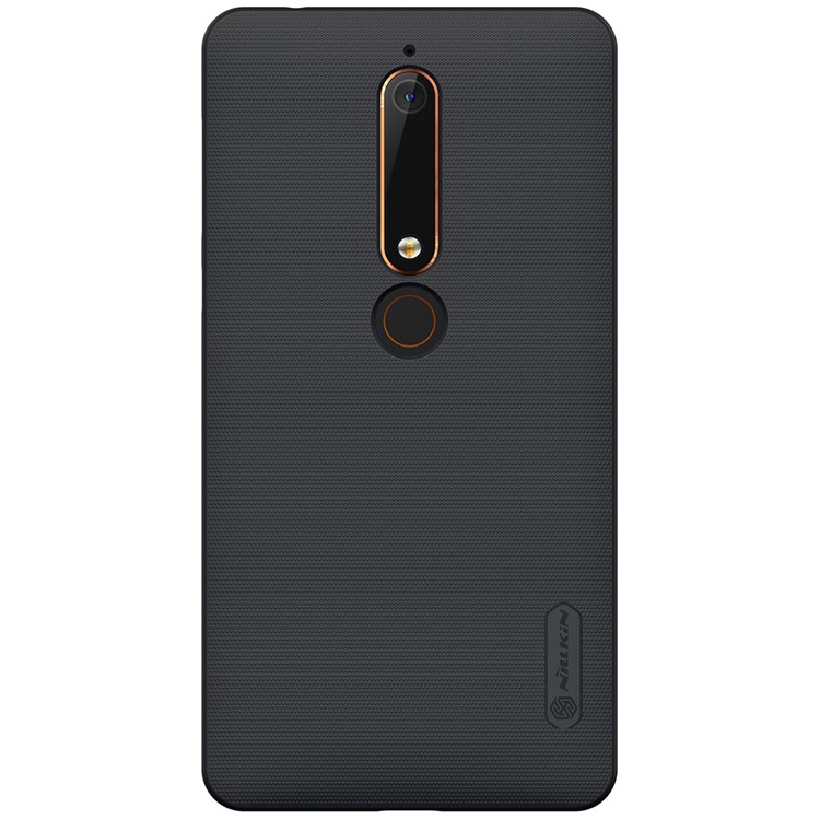 NILLKIN Super Frosted Shield PC Hard Case + Screen Film for Nokia 6 (2018) - Black-3