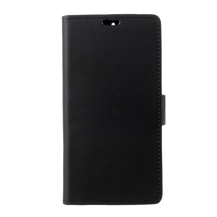 For Nokia 6 Magnetic Wallet Stand Leather Case Cover - Black-2