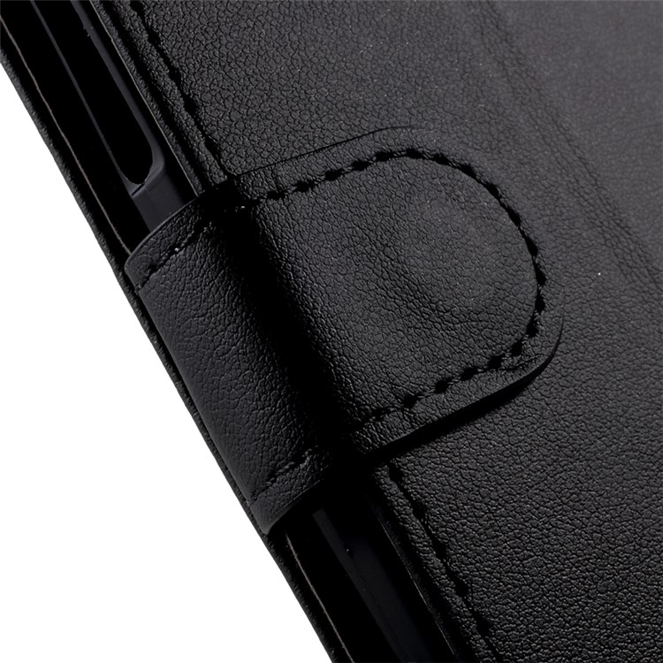 For Nokia 6 Magnetic Wallet Stand Leather Case Cover - Black-8