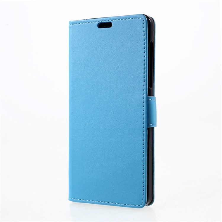 For Nokia 6 Stand Wallet Leather Cell Phone Case Cover - Blue-2