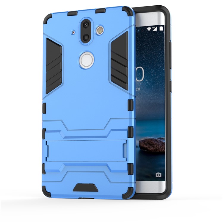 Plastic + TPU Combo Cover Case with Kickstand for Nokia 9 / 8 Sirocco - Baby Blue-2