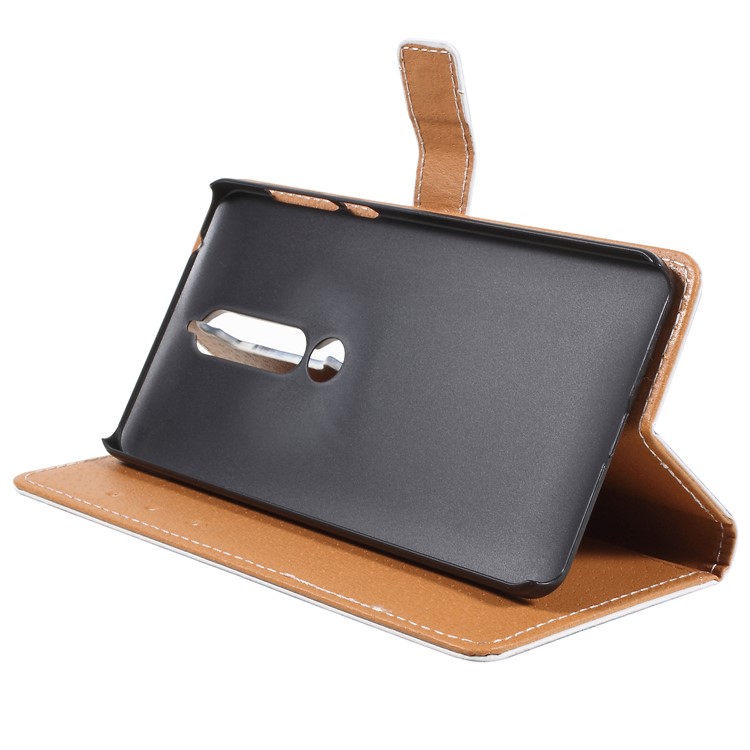 Pattern Printing Leather Wallet Stand Mobile Phone Cover for Nokia 6.1 (5.5-inch) - Public Police Call Box-4