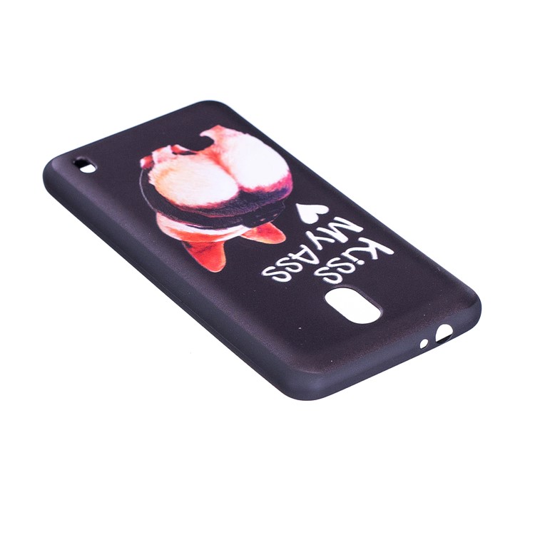 Embossment Patterned TPU Mobile Phone Case for Nokia 2 - Kiss My Ass-6