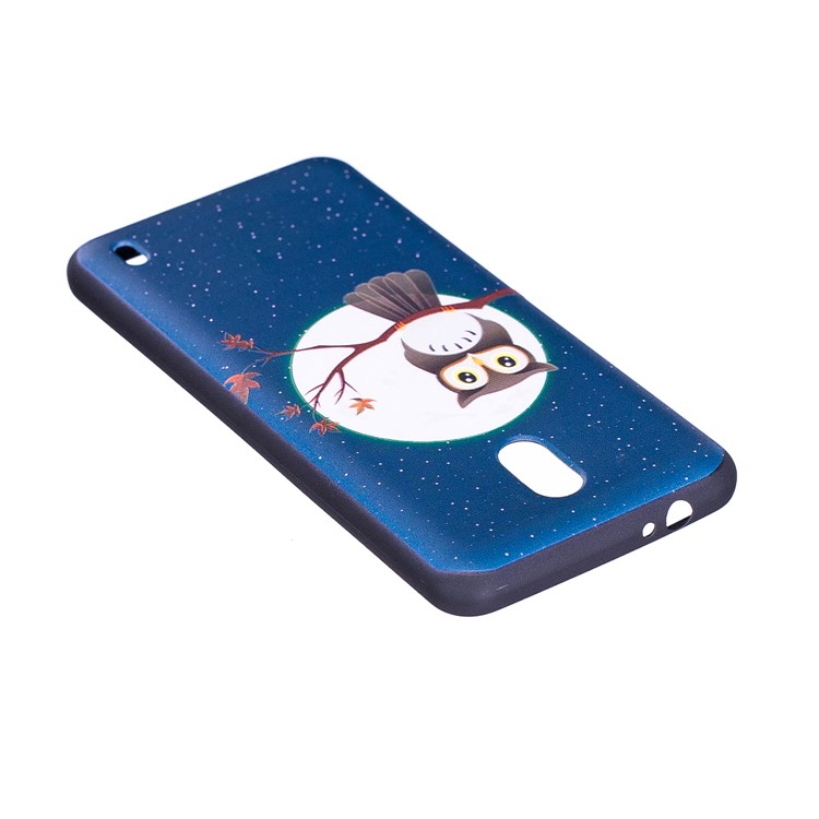 Embossment Patterned TPU Phone Casing for Nokia 2 - Owl on Branch-6