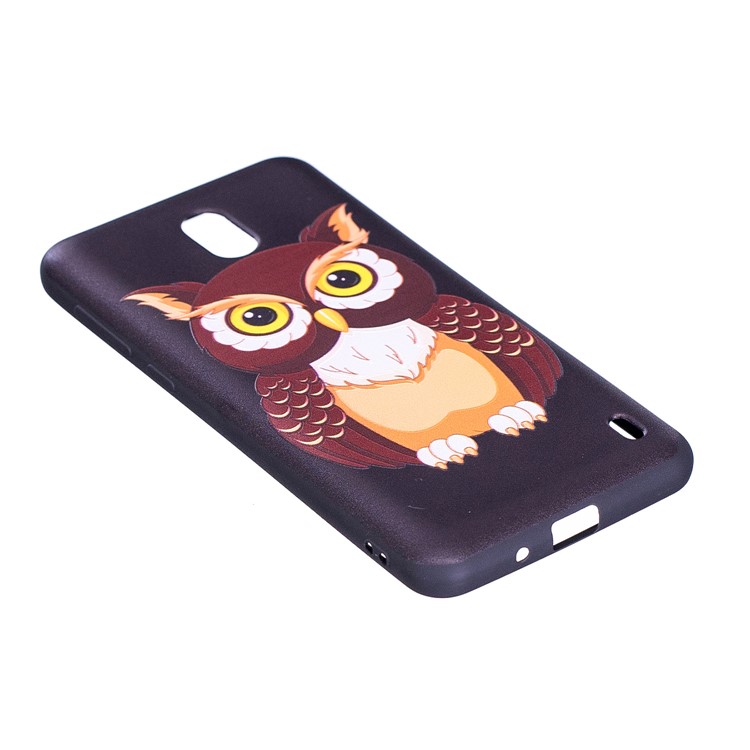 Embossment Patterned TPU Soft Shell for Nokia 2 - Cool Owl-5