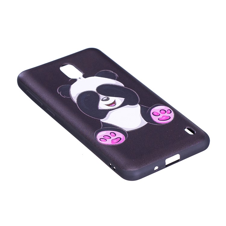 Embossment Patterned TPU Protection Phone Shell for Nokia 2 - Lovely Panda-5