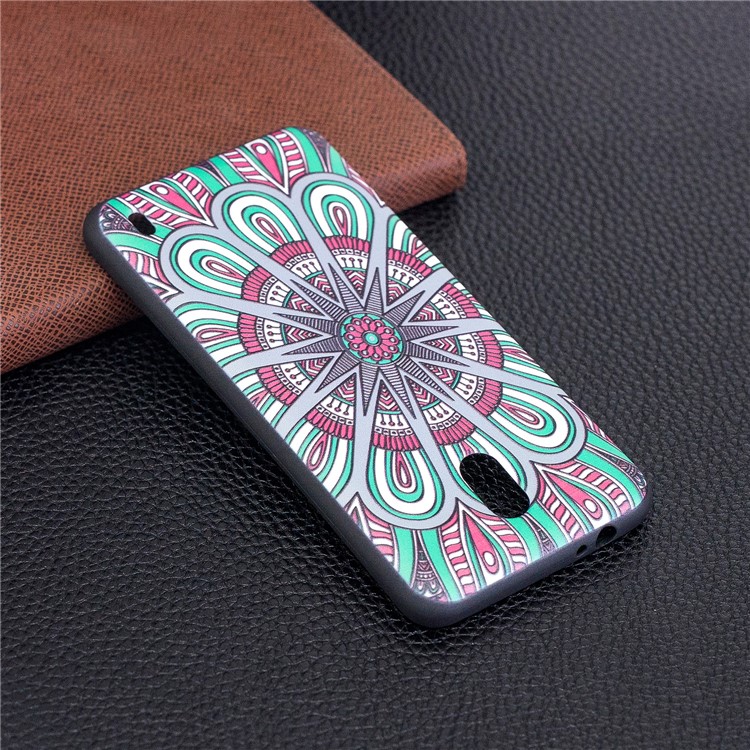 Embossment Patterned TPU Case Cover for Nokia 2 - Symmetric Pattern-4