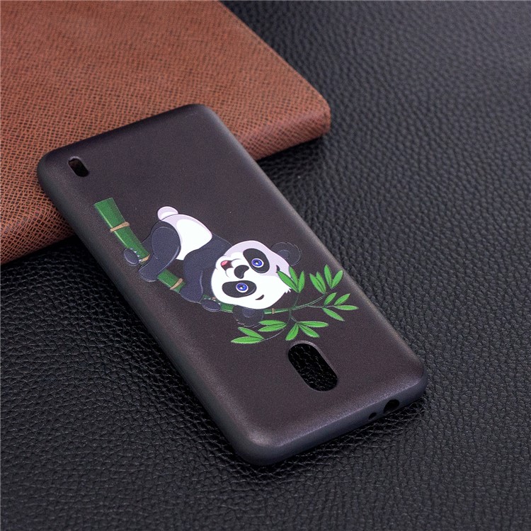 Embossment Patterned TPU Cover Shell for Nokia 2 - Panda and Bamboo-4