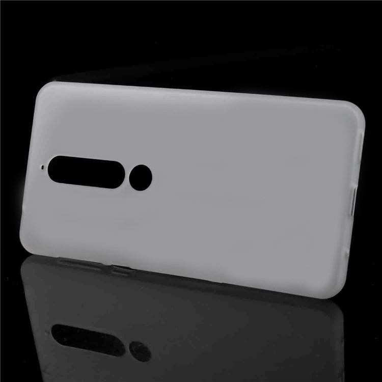 Double-sided Matte TPU Gel Back Phone Cover for Nokia 6.1 (5.5-inch) - White-2