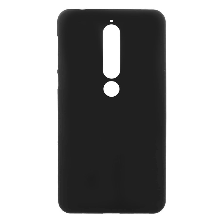 Double-sided Matte TPU Gel Back Phone Shell for Nokia 6.1 (5.5-inch) - Black-1