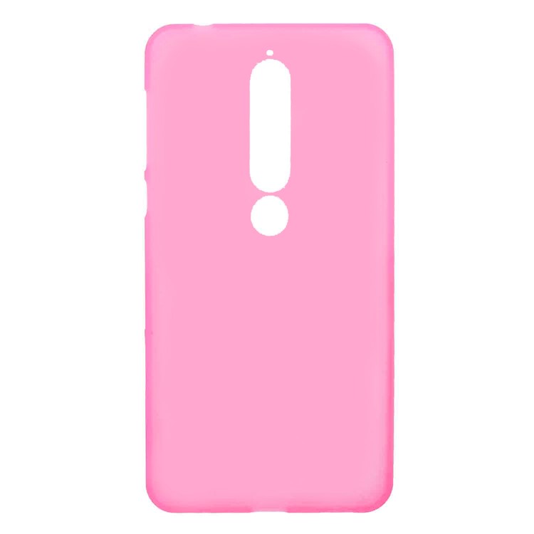 Double-sided Matte TPU Soft Protector Case for Nokia 6.1 (5.5-inch) - Rose-1