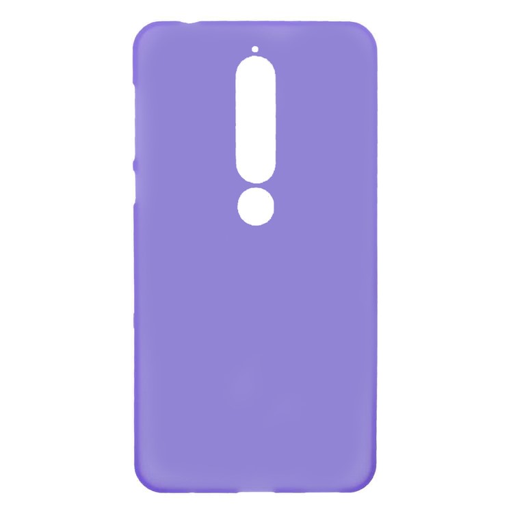 Double-sided Matte TPU Case Accessory for Nokia 6.1 (5.5-inch) - Purple-1