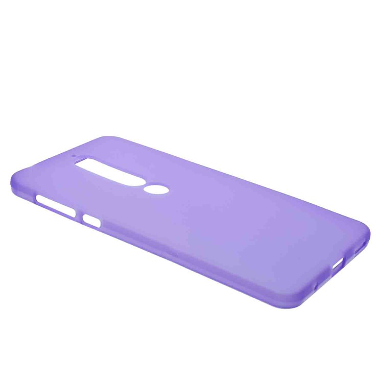 Double-sided Matte TPU Case Accessory for Nokia 6.1 (5.5-inch) - Purple-2