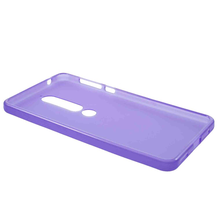 Double-sided Matte TPU Case Accessory for Nokia 6.1 (5.5-inch) - Purple-3